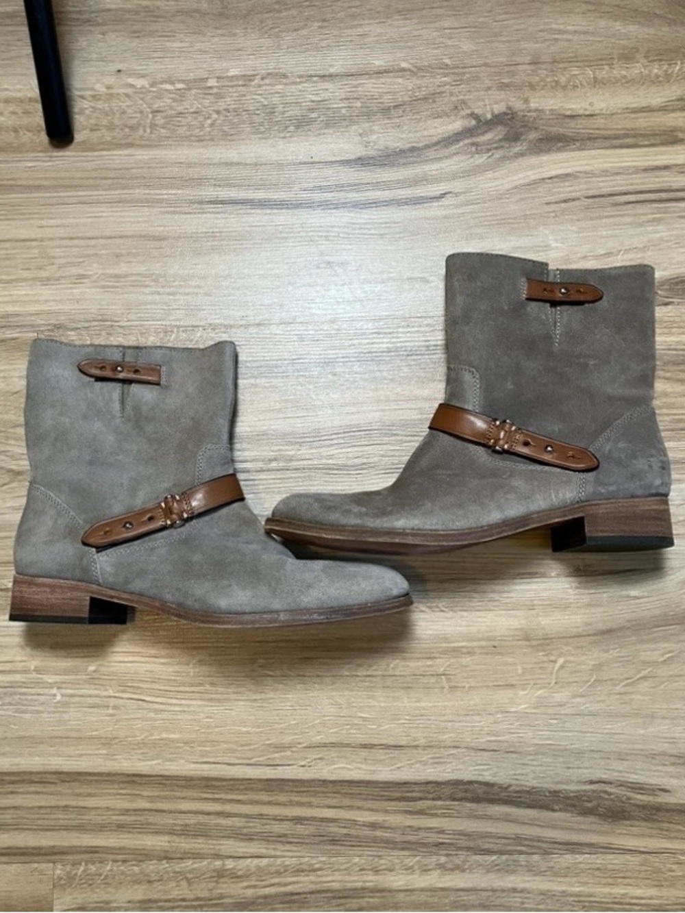 Coach Amy Moto Suede Boots